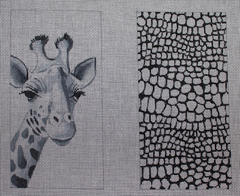 EY230 Black and White Giraffe Eyeglass Case