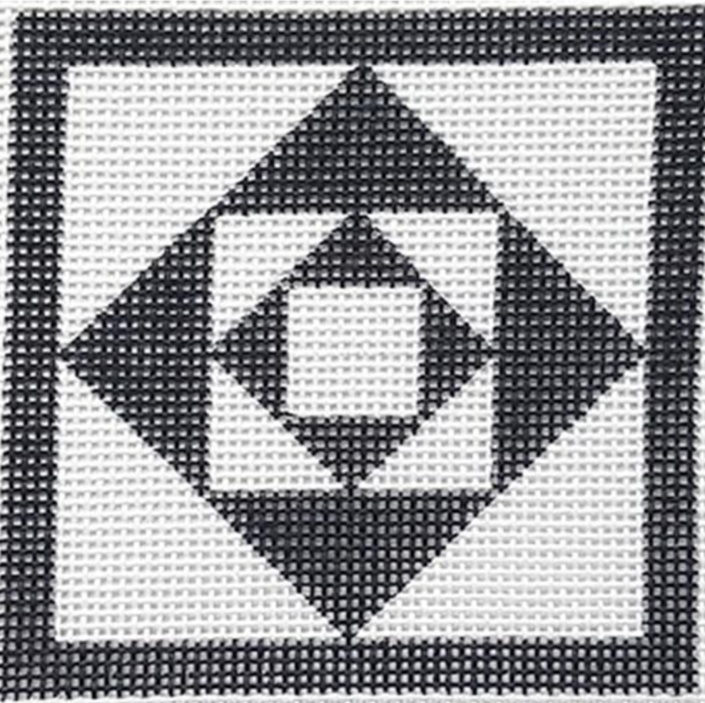 ZE656 Black and White Boxes Square