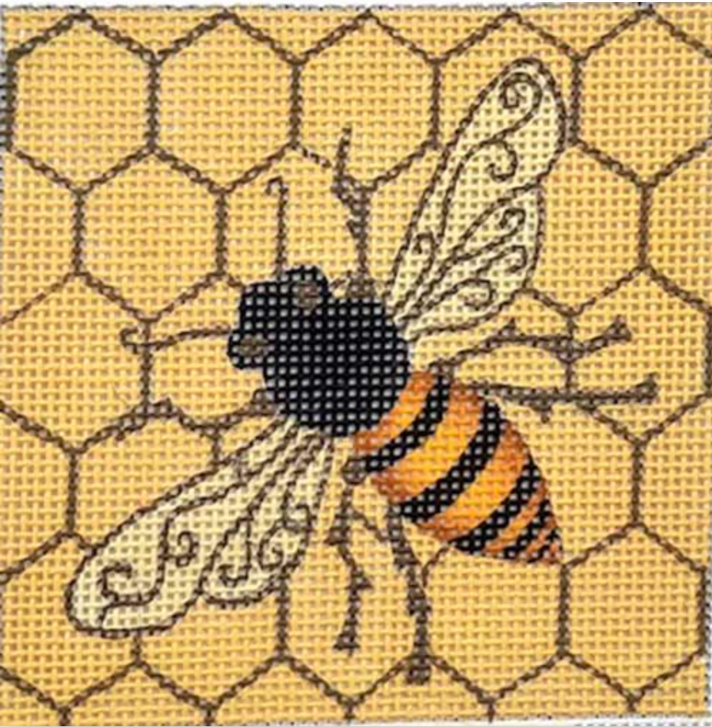 ZE741 Small Bee Square – The Enriched Stitch
