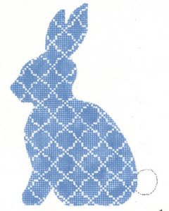 KEA62-18 Quatrefoil Hare - Sky Blue
