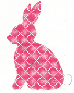 KEA60-18 Quatrefoil Hare - Fuchsia