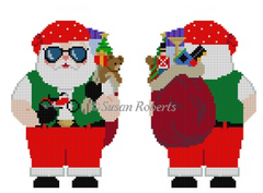 1253 Motorcycle Santa - 2 Sided