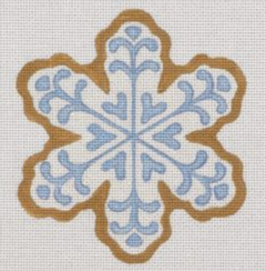 CC06 White Snowflake Christmas Cookie