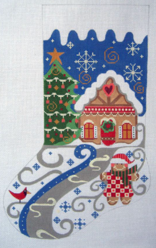 CH-55 Gingerbread Girl Stocking – The Enriched Stitch