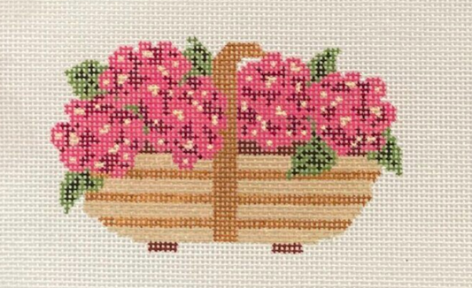 TLM51 Sussex Trug Pink Hydrangeas