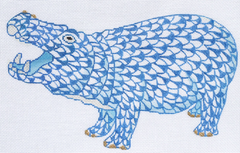 SST-38 Fishnet Hippo - Blue