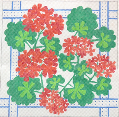PL-72 Red Geraniums with Ribbons