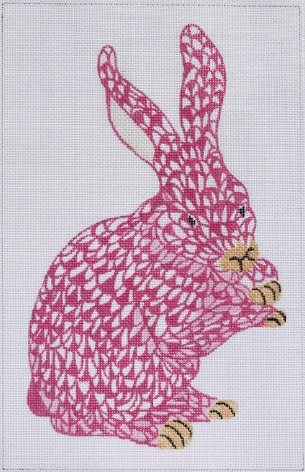 SST-29 Fishnet Standing Bunny - Pink