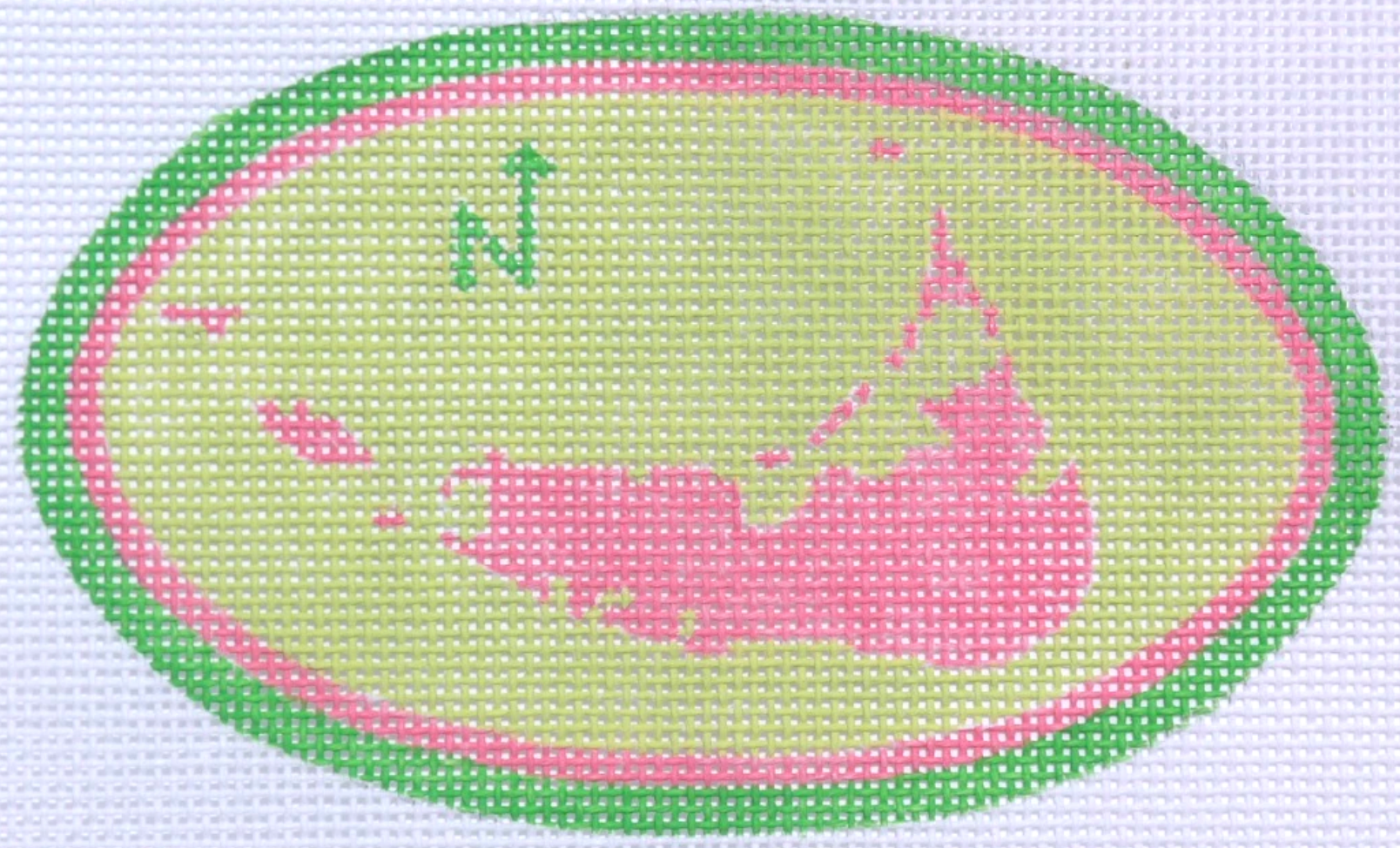 OM-93 Nantucket Map Oval