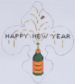 HM-01 Happy New Year Champagne Fleur-de-Lys