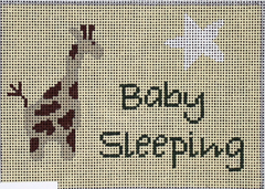 DHG203 Giraffe Baby Sleeping - Ecru