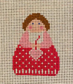 SI165-37 Red Angel with Pink Heart