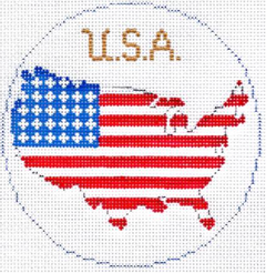 764 USA Ornament