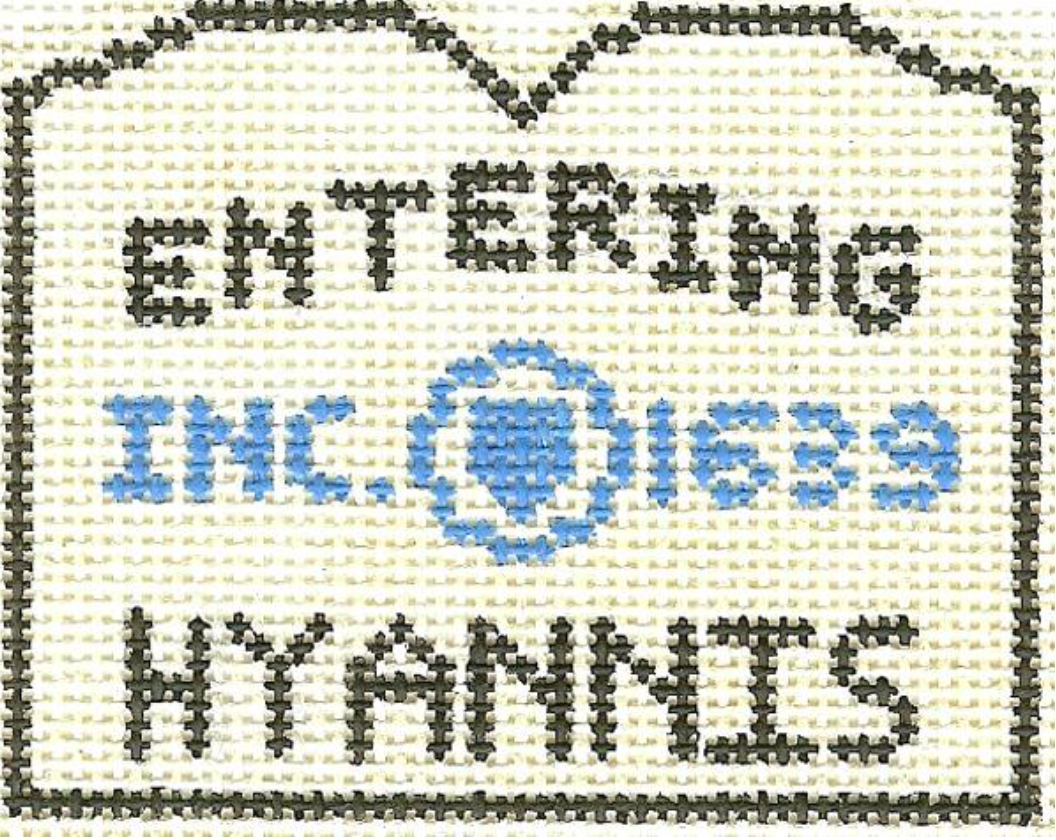 579 Entering Hyannis Sign – The Enriched Stitch