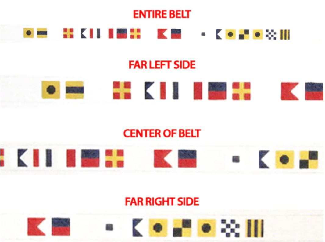 377 "I'd Rather Be Sailing" Signal Flag Belt