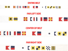 377 "I'd Rather Be Sailing" Signal Flag Belt