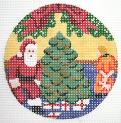 797 Santa's Here Ornament