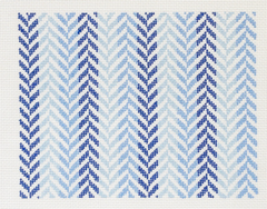 IKS1064 Herringbone Clutch - Blue