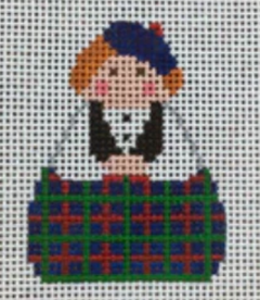 SI165-87 Scottish Angel with Tartan