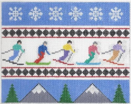 P101 Skiers And Snowboarders