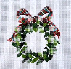 KCD1640 Plaid Bow Wreath