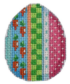 EG617 Carrots and Hop Stripe Mini Egg