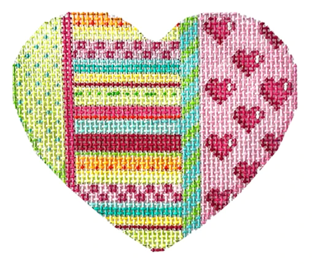 HE803 Dots, Stripes, and Hearts Heart