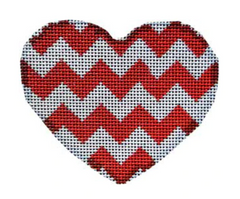 HE830 Red Chevron Heart