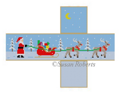 5345 Present Delivery 3D Cube Ornament