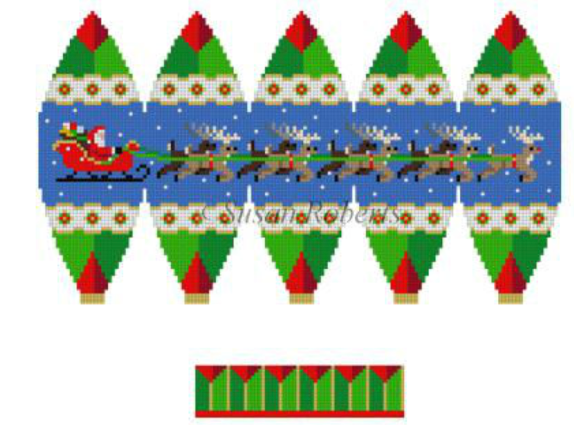 5273 Sleigh and Reindeer 3D Hot Air Balloon