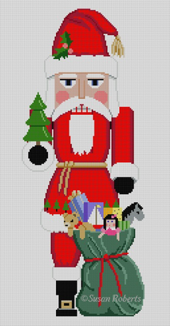 4188 Santa with Bag of Toys Nutcracker