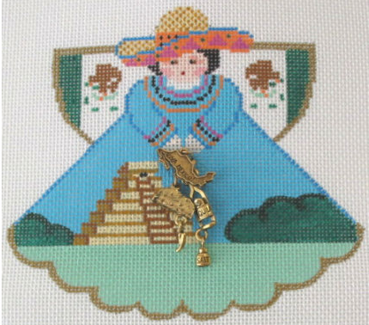 PP994AQ Mexico Pyramid of the Sun Angel