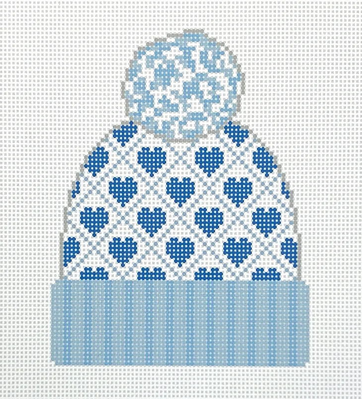 H-03 Blue Hearts Beanie
