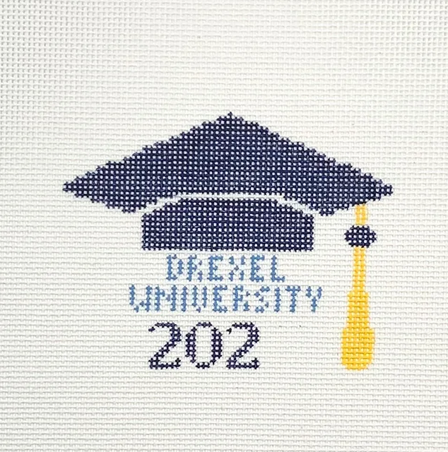 G-60 Drexel University Graduation Cap – The Enriched Stitch