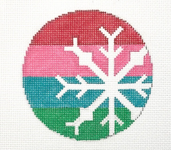 X-19 Snowflake on Stripes - 13 mesh