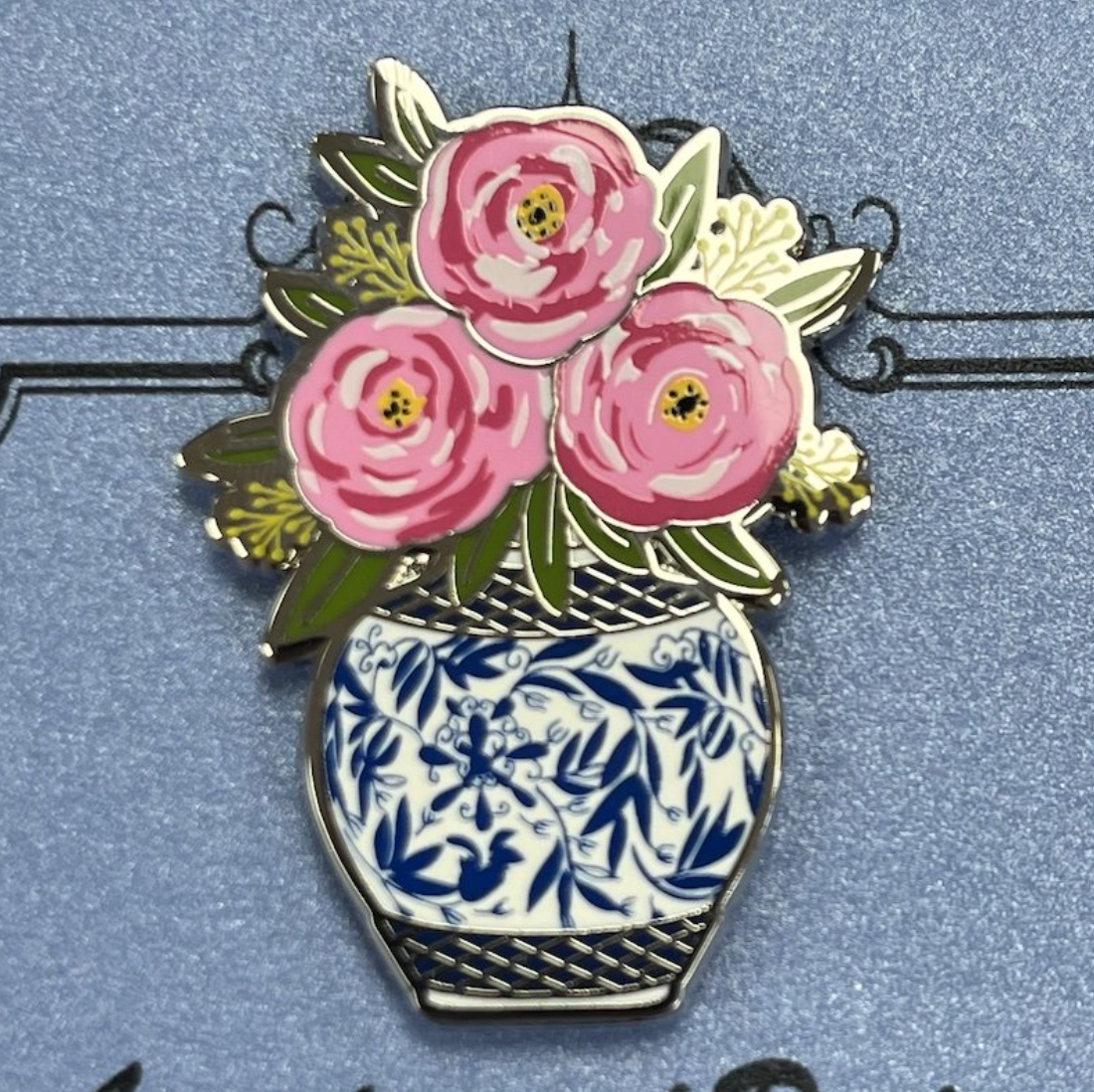 Pink Flowers Needle Minder