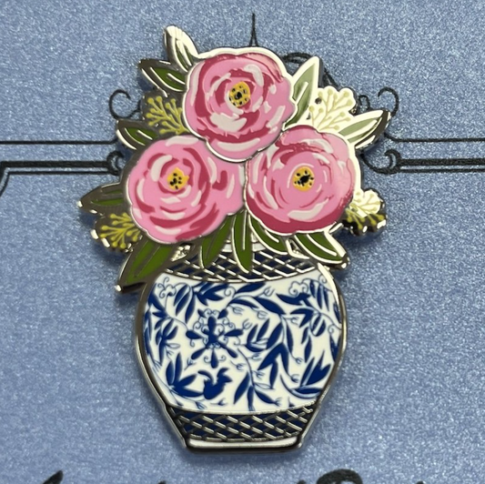 Pink Flowers Needle Minder