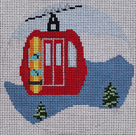 R29 Gondola with Snowboard