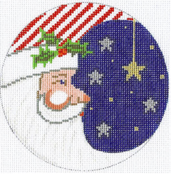 295 Patriotic Santa Ornament