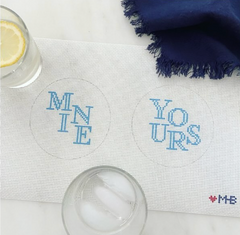 ENT110-1 Mine and Yours Coasters