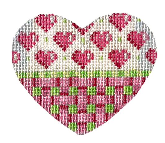 HE631 Hearts And Trellis Mini Heart