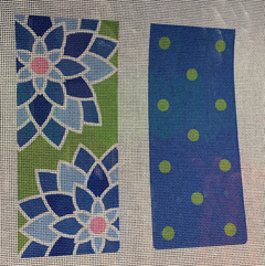 EC01 Blue Flowers Eyeglass Case
