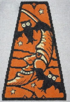 B-267E Vintage Halloween Panel - Man in Moon