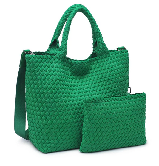 Neoprene Tote - Kelly Green