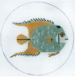 HC-O350 Gray and Yellow Fish