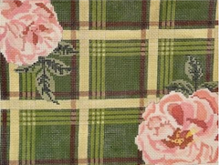 23-326 Green Plaid with Flower