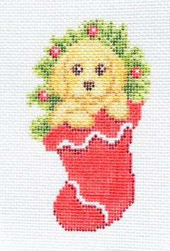 SBS-190 Golden Retriever in Stocking