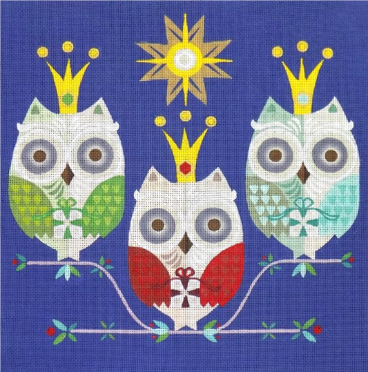 AS-01-13 Three Wise Owls - 13 Mesh