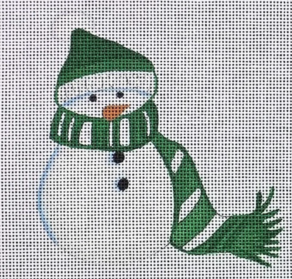 SB-X04 Snowman with Green Scarf