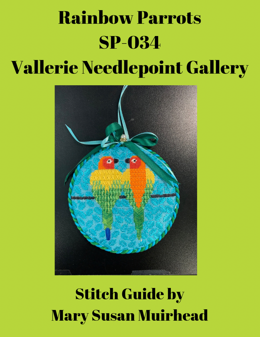 SP-034 Rainbow Parrots Stitch Guide